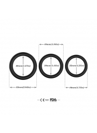 Набор из 3 черных эрекционных колец Stay Hard - Boys of Toys - в Великом Новгороде купить с доставкой Набор из 3 черных эрекционных колец Stay Hard - Boys of Toys - в Великом Новгороде купить с доставкой