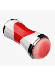 Двусторонний мастурбатор в колбе Power Grip Cup - вагина и ротик - Boys of Toys - в Великом Новгороде купить с доставкой