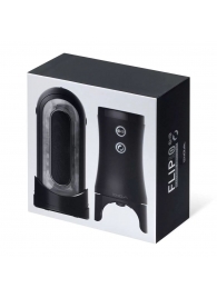 Набор Tenga Flip Zero Electronic Vibrotation: мастурбатор с вибрацией и устройство вращения - Tenga - в Великом Новгороде купить с доставкой Набор Tenga Flip Zero Electronic Vibrotation: мастурбатор с вибрацией и устройство вращения - Tenga - в Великом Новгороде купить с доставкой