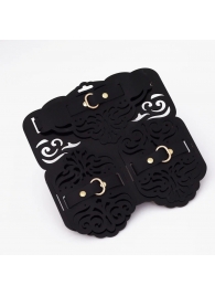 Фигурный набор для БДСМ-игр с узорами и золотистой фурнитурой - Crazy Handmade - купить с доставкой в Великом Новгороде Фигурный набор для БДСМ-игр с узорами и золотистой фурнитурой - Crazy Handmade - купить с доставкой в Великом Новгороде