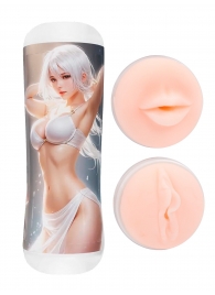 Двусторонний мастурбатор в колбе аниме - вагина и ротик - Tokyo Style - в Великом Новгороде купить с доставкой