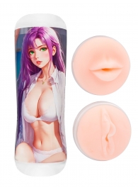 Двусторонний мастурбатор аниме - ротик и вагина - Tokyo Style - в Великом Новгороде купить с доставкой
