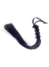 Черная силиконовая плеть - 37 см. - Boys of Toys - купить с доставкой в Великом Новгороде