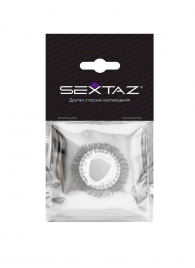 Эластичное эрекционное кольцо с длинными черными «ресничками» - Sextaz - в Великом Новгороде купить с доставкой