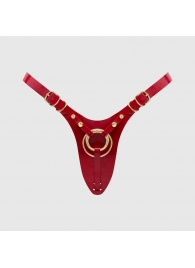 Красный пояс для фиксации насадок Strap-On-Me Leatherette Harness Fabulous - Strap-on-me - купить с доставкой в Великом Новгороде