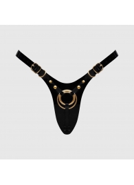 Черный пояс для фиксации насадок Strap-On-Me Leatherette Harness Fabulous - Strap-on-me - купить с доставкой в Великом Новгороде