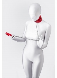 Красный ошейник с подкладкой из меха - ToyFa - купить с доставкой в Великом Новгороде