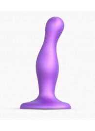 Фиолетовая насадка Strap-On-Me Dildo Plug Curvy size S - Strap-on-me - купить с доставкой в Великом Новгороде