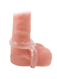 Прозрачное двойное эрекционное кольцо - Sex Expert - в Великом Новгороде купить с доставкой