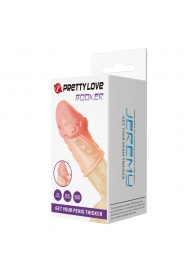 Телесная насадка на пенис Booker - 8 см. - Baile - в Великом Новгороде купить с доставкой