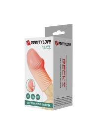 Телесная насадка на пенис Huel - 9 см. - Baile - в Великом Новгороде купить с доставкой