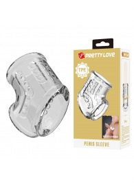 Прозрачная насадка на пенис и мошонку - Baile - в Великом Новгороде купить с доставкой