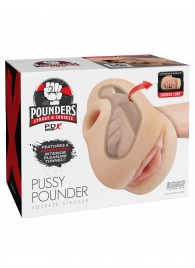 Телесный мастурбатор-вагина Pussy Pounder Squeeze Stroker - Pipedream - в Великом Новгороде купить с доставкой