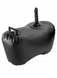 Черное надувное кресло с платформой для фиксации дилдо Body Dock Inflatable Love Seat - Pipedream - купить с доставкой в Великом Новгороде