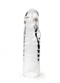 Прозрачная закрытая насадка на член - 15 см. - Sex Expert - в Великом Новгороде купить с доставкой