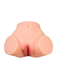 Телесный реалистичный мастурбатор-полуторс с 2 любовными входами - No Name - в Великом Новгороде купить с доставкой