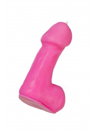 Розовая свеча в форме пениса - 47 гр. - Pecado - купить с доставкой в Великом Новгороде