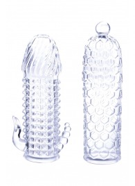 Набор из 2 прозрачных насадок на член Seductive Tickler Sleeves Set - NMC - в Великом Новгороде купить с доставкой