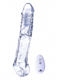 Прозрачная насадка-удлинитель Length Enhancer With Bullet с подхватом - 22,3 см. - NMC - в Великом Новгороде купить с доставкой