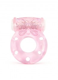 Розовое эрекционное виброкольцо с бабочкой - 1137 - в Великом Новгороде купить с доставкой