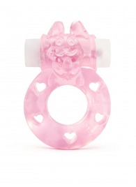 Розовое эрекционное виброкольцо в форме зайчика - 1137 - в Великом Новгороде купить с доставкой