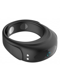Черное эрекционное виброкольцо на ремешках - Boys of Toys - в Великом Новгороде купить с доставкой