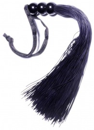 Черная силиконовая плетка - 25,4 см. - Boys of Toys - купить с доставкой в Великом Новгороде