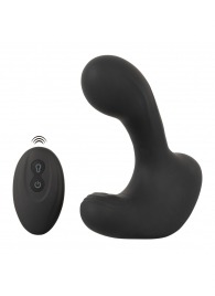 Черная анальная вибропробка с функцией расширения RC Butt Plug with 3 functions - Orion - в Великом Новгороде купить с доставкой