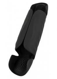 Черный вибромастурбатор с трехточечной стимуляцией Penis Trainer with 3 Point Stimulation - Orion - в Великом Новгороде купить с доставкой