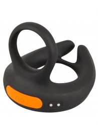 Черный вибростимулятор мошонки RC Scrotum Stimulator with Vibration - Orion - в Великом Новгороде купить с доставкой