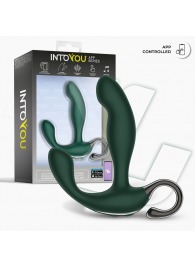 Зеленый вибромассажёр простаты Greeny - 12,8 см. - Intoyou - в Великом Новгороде купить с доставкой