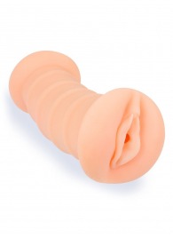 Телесный двусторонний мастурбатор с вибропулей и эрекционными кольцами в комплекте - Sexy Girl - в Великом Новгороде купить с доставкой