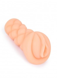 Телесный мастурбатор-вагина с вибропулей и эрекционными кольцами в комплекте - Sexy Girl - в Великом Новгороде купить с доставкой