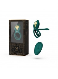 Зеленое эрекционное виброкольцо Bayek с пультом ДУ - Zalo - в Великом Новгороде купить с доставкой