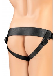 Телесный фаллопротез на черных ремнях Conall - 15 см. - ToyFa - купить с доставкой в Великом Новгороде