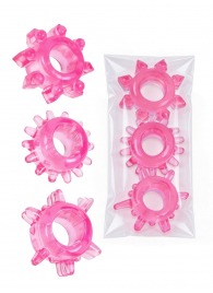 Комплект из трех розовых эрекционных колец - Erowoman-Eroman - в Великом Новгороде купить с доставкой