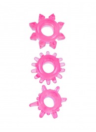 Комплект из трех розовых эрекционных колец - Erowoman-Eroman - в Великом Новгороде купить с доставкой