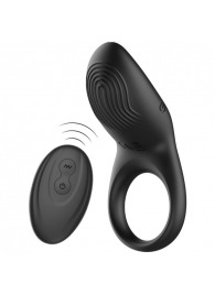Черное эрекционное виброкольцо с пультом ДУ - Ibiza - в Великом Новгороде купить с доставкой