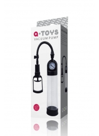 Чёрная вакуумная помпа A-toys с манометром и прозрачной колбой - A-toys - в Великом Новгороде купить с доставкой Чёрная вакуумная помпа A-toys с манометром и прозрачной колбой - A-toys - в Великом Новгороде купить с доставкой