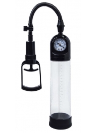 Чёрная вакуумная помпа A-toys с манометром и прозрачной колбой - A-toys - в Великом Новгороде купить с доставкой Чёрная вакуумная помпа A-toys с манометром и прозрачной колбой - A-toys - в Великом Новгороде купить с доставкой