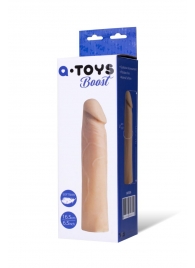 Реалистичная насадка с ярко выраженной головкой - 16,5 см. - A-toys - в Великом Новгороде купить с доставкой Реалистичная насадка с ярко выраженной головкой - 16,5 см. - A-toys - в Великом Новгороде купить с доставкой