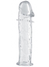 Гладкая прозрачная насадка с усиками под головкой - 12,5 см. - Toyfa Basic - в Великом Новгороде купить с доставкой Гладкая прозрачная насадка с усиками под головкой - 12,5 см. - Toyfa Basic - в Великом Новгороде купить с доставкой