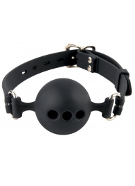 Силиконовый кляп-шар с отверстиями для дыхания Silicone Breathable Ball Gag Small - Pipedream - купить с доставкой в Великом Новгороде