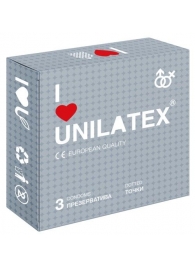 Презервативы с точками Unilatex Dotted - 3 шт. - Unilatex - купить с доставкой в Великом Новгороде