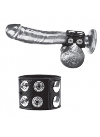 Ремень на член и мошонку 1.5  Cock Ring With Ball Strap - BlueLine - купить с доставкой в Великом Новгороде