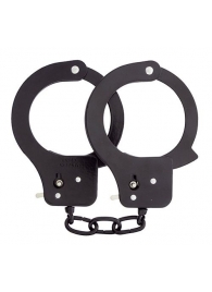 Чёрные наручники из листового металла BONDX METAL CUFFS BLACK - Dream Toys - купить с доставкой в Великом Новгороде