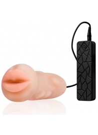 Мастурбатор-ротик с вибрацией REALSTUFF VIBRATING MASTURBATOR MOUTH - Dream Toys - в Великом Новгороде купить с доставкой