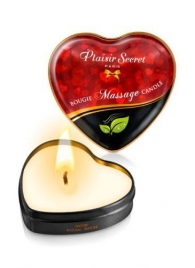 Массажная свеча с нейтральным ароматом Bougie Massage Candle - 35 мл. - Plaisir Secret - купить с доставкой в Великом Новгороде