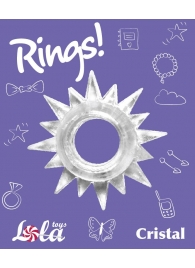 Прозрачное эрекционное кольцо Rings Cristal - Lola Games - в Великом Новгороде купить с доставкой