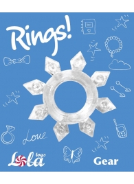 Прозрачное эрекционное кольцо Rings Gear - Lola Games - в Великом Новгороде купить с доставкой